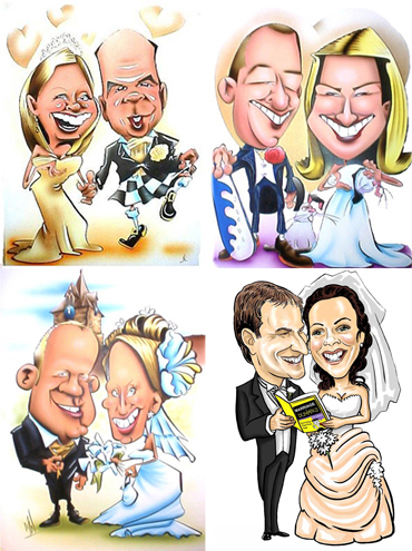 Hiring a caricaturist for your wedding reception provides a fun and exciting